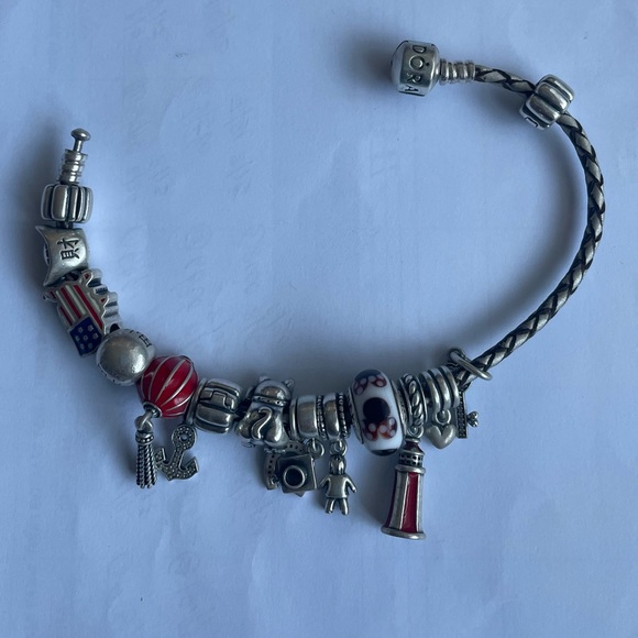 Pandora Leather 12 charms- good fortune - Picture 2 of 3
